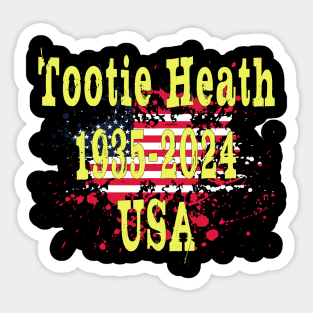 Tootie Heath 1935 2024 USA D21 Sticker